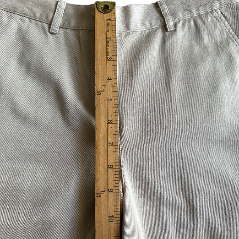 Lauren Ralph Lauren | Womens Size 2P Kakhi Gold Buttons High Rise Bermuda Shorts - Picture 8 of 15